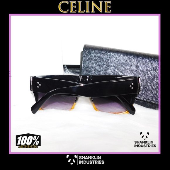 🤍🐼CÉLINE🐼🤍 Two Tone Gradient Sunglasses W/ Purple Lenses CL41756 - Picture 4 of 14